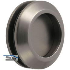 KWS Schiebet�rmuschelpaar 5250 rund, Glasst�rke 8 - 13 mm, Edelstahl-Effekt