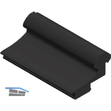 Dichtung AL-EPDM-B, Glasst�rke 8, 10 und 12 mm, Kunststoff schwarz