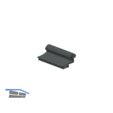Dichtung AL-EPDM-B, Glasst�rke 8,10,und 12 mm, Kunststoff grau