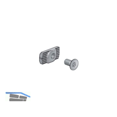 Hammerkopfmutter AL-Office-H, Aluminium roh