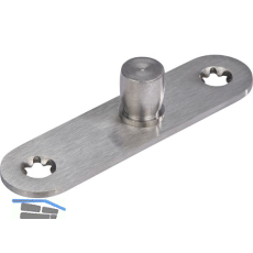 DORMA-Glas Zapfen PT24, � 15 mm, m. Anschraublasche , silber eloxiert (01.123)