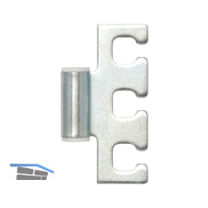 SIMONSWERK T�rband Rahmenteil VX 11.304, Bandh�he 38,5 mm, Stahl verzinkt