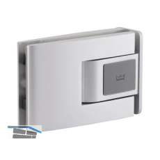 Pendelt�rbeschlag Tensor Glas-Zarge, Feststellpunkt 90�, Alu silber eloxiert