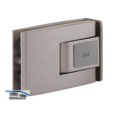 Pendelt�rbeschlag Tensor Glas-Zarge, Feststellpunkt 90�, Edelstahl-Effekt