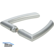 DORMA-Glas Dr�ckerpaar 24.301, 8 mm, silber eloxiert