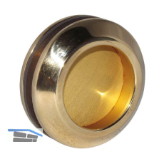 KWS Schiebet�rmuschelpaar 5250 rund, Glasst�rke 8 - 13 mm, Messing poliert