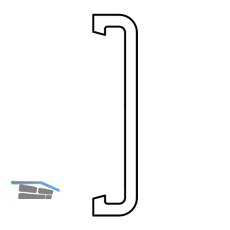 HAUTAU ATRIUM Schrauben-Abdeckprofil, L=6080 mm, Wei�
