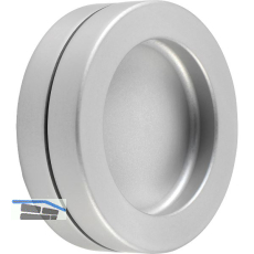 Schiebet�rmuschelpaar selbstklebend, � 65mm, Aluminium silber eloxiert