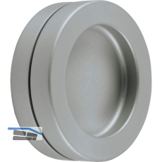 Schiebet�rmuschelpaar selbstklebend, � 65mm, Aluminium Edelstahl Effekt