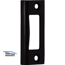 Winkelschlie�blech 10.401, Falztiefe 24 mm, Aluminium schwarz matt