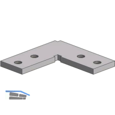 Eckverbinder 90-Grad AL-CH Alu roh