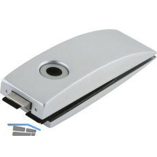 Schloss Studio Arcos unversperrbar, Glas 8 mm, silber eloxiert (24.201)