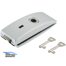 Schloss Studio Arcos BB m. 2 Schl�sseln, Glas 8 mm, silber eloxiert (24.203)