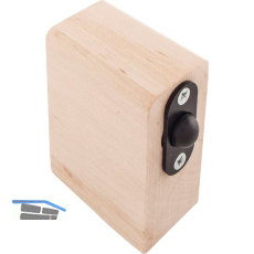 DORMAKABA Saunabeschlag-Schnappklotz Abachi-Holz (13.006)