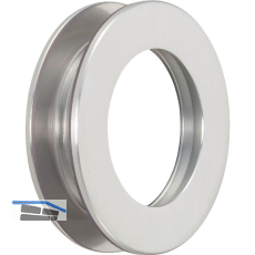 KWS Schiebet�rmuschelpaar 5255 mit Griffloch, �65mm, Edelstahl-Effekt