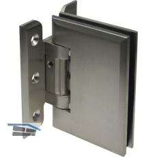 Pendelt�rbeschlag Chalet-PT Glas-Wand m. Feststell. 90�, Edelstahl-Effekt
