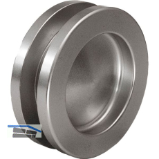 Muschelgriffpaar rund � 65mm, f�r TS 8-10 / 38-45mm, Aluminium Edelstahl Effekt