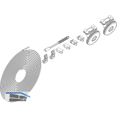 DORMA-Glas Muto 150 Synchronbeschlag Fl�gelgewicht bis 150 kg