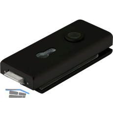 Schloss Studio Classic PZ m. Wechsel, Glas 8 mm, Alu schwarz RAL 9005 (10.003)