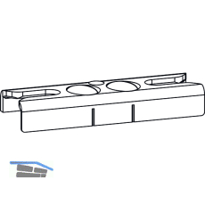 GU Schlie�platte SE-Sicherheit, Eurofalz 24x8 mm, 13V, Stahl, mit Zapfen