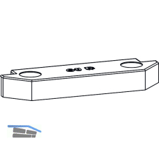 GU-966 PSK Rastplatte, Eurofalz 24x8 mm, 13V, Zink silber, mit Positionszapfen