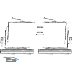 MACO SKB-Z Grundkarton, Schema A, 200 kg, Versatz 13 mm, rechts, silber (455511)
