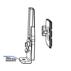 MACO SKB-Z Fehlbedienungssperren-Set, Falzluft 4mm, 13V, rechts, silber (465251)