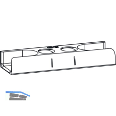 GU Schlie�platte, Eurofalz 24x8 mm, 13V, Zink silber