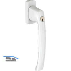 MACO SKB-S/SE/PAS Drehgriff sperrbar, ohne Vierkant, Alu wei� beschichtet