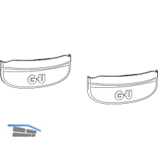 GU-966 PSK oZ Grundkarton Scheren-Abdeckkappe, wei�