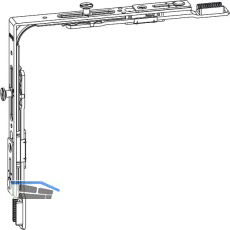 GU Eckumlenkung mit 2 Pilz-Zapfen, Stahl verzinkt silberf�rbig