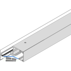 DORMA-Glas Muto 80 Seitenteilprofil auf Ma� Glas 8-13,5 mm Alu silber eloxiert