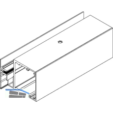 DORMA-Glas Muto 150 Seitenteilprofil auf Ma� Glas 8-13,5 mm Alu silber eloxiert
