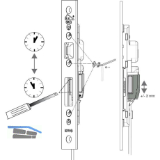KFV Riegelschaltkontakt inkl. 6 Meter Kabel