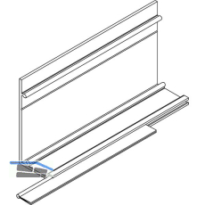 DORMA-Glas Muto 80/150 Sichtschutzb�rste auf Ma� Glas 8-10 mm grau