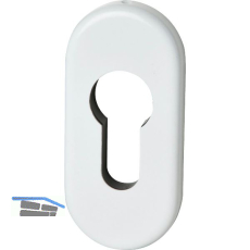 FSB Zylinderrosette 17 1757 oval 32,5 x70 x 7, Aluminium wei�