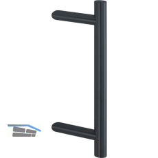 HOPPE T�rgriff E5012 - 400/300 mm, Edelstahl schwarz matt