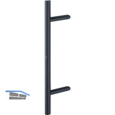 HOPPE T�rgriff E5012 - 600/400 mm, Edelstahl schwarz matt