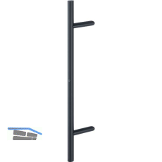 HOPPE T�rgriff E5012 - 800/560 mm, Edelstahl schwarz matt