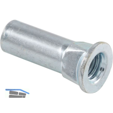 Stahlgewindeh�lse M5, L�nge 18 mm, Stahl verzinkt