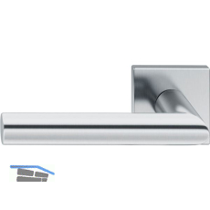 FSB Haust�rhalbgarnitur 70 1076 links, eckige Rosette, Edelstahl matt