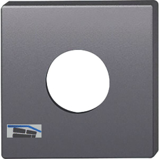 FSB Deckrosette quadratisch 03 0450 09312 ASL/AGL, Aluminium schwarz matt