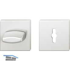 FSB WC Rosette 12 1704 00088 ASL, R/8 mm, ohne Schauscheibe, Aluminium silber
