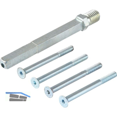 Wechselstiftset Vierkantstift 8/8,5 abgesetzt 110 mm, Stahl verzinkt