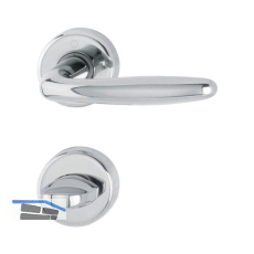 HOPPE Dr�ckergarnitur ROISSY - auf Rosette WC, Messing verchromt