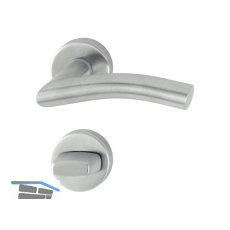 HOPPE Dr�ckergarnitur ANTWERPEN - auf Rosette WC, 37 - 42, Edelstahl matt