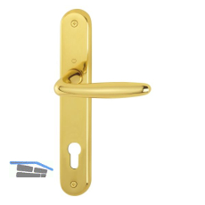 HOPPE Dr�ckergarnitur ROISSY - auf Schild PZ 88, Messing poliert lackiert