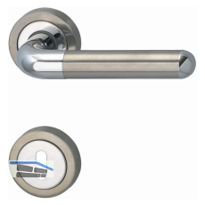 MARCHESI Dr�ckergarnitur ZEUS - auf Rosette BB, verchromt/Edelstahl matt