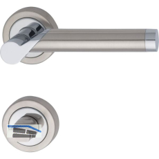 MARCHESI Dr�ckergarnitur ODIN - auf Rosette WC, verchromt/Edelstahl matt