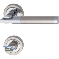 MARCHESI Dr�ckergarnitur THOR - auf Rosette WC, verchromt/Edelstahl matt